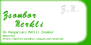 zsombor merkli business card